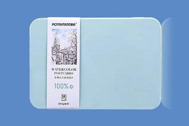 Cotton Watercolor Paper Postcard Set - 300g Travel Sketchbook