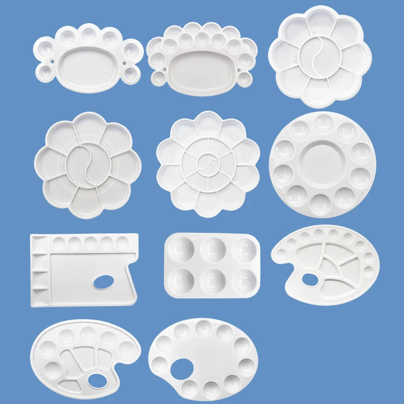 Reusable Plastic Paint Palette - Easy Clean Paint Tray
