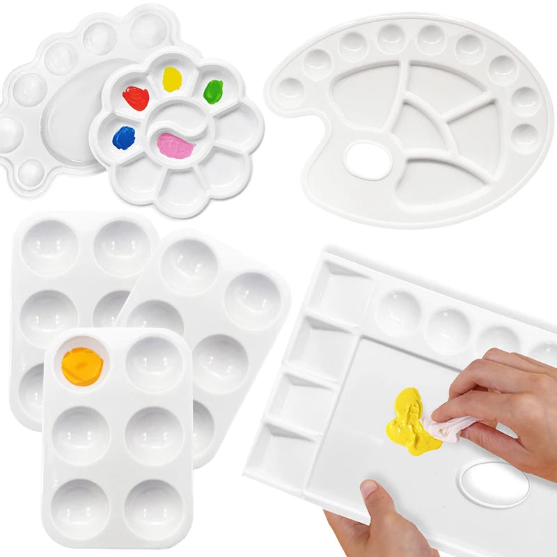Reusable Plastic Paint Palette - Easy Clean Paint Tray