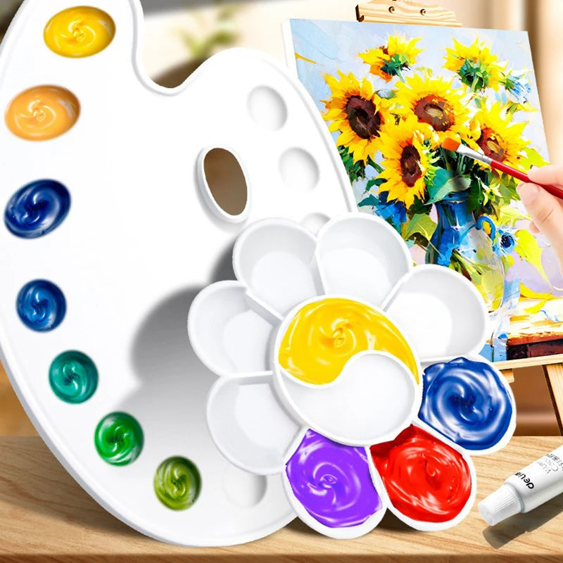 Reusable Plastic Paint Palette - Easy Clean Paint Tray