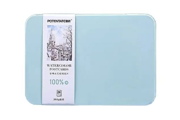 Cotton Watercolor Paper Postcard Set - 300g Travel Sketchbook