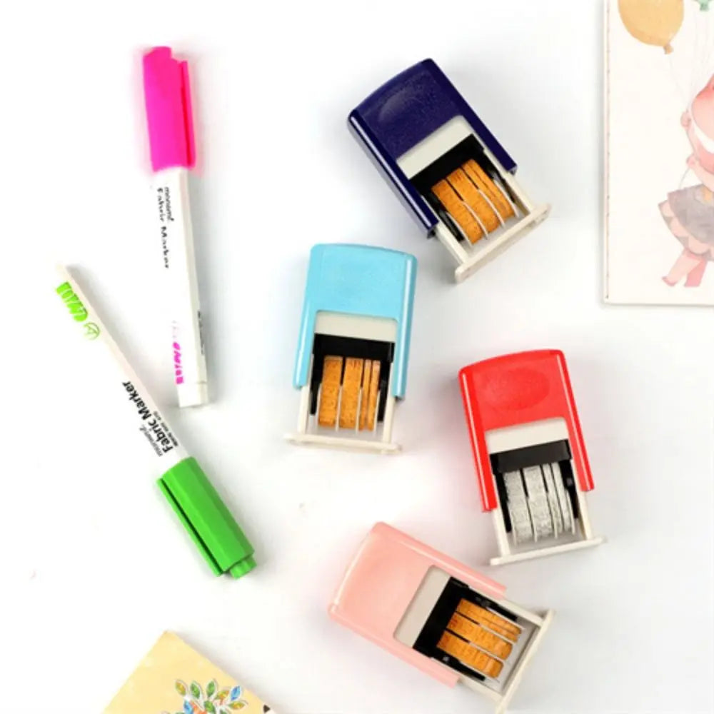 Adjustable Self-Inking Date Stamp - 4mm DIY Wheel Stamp