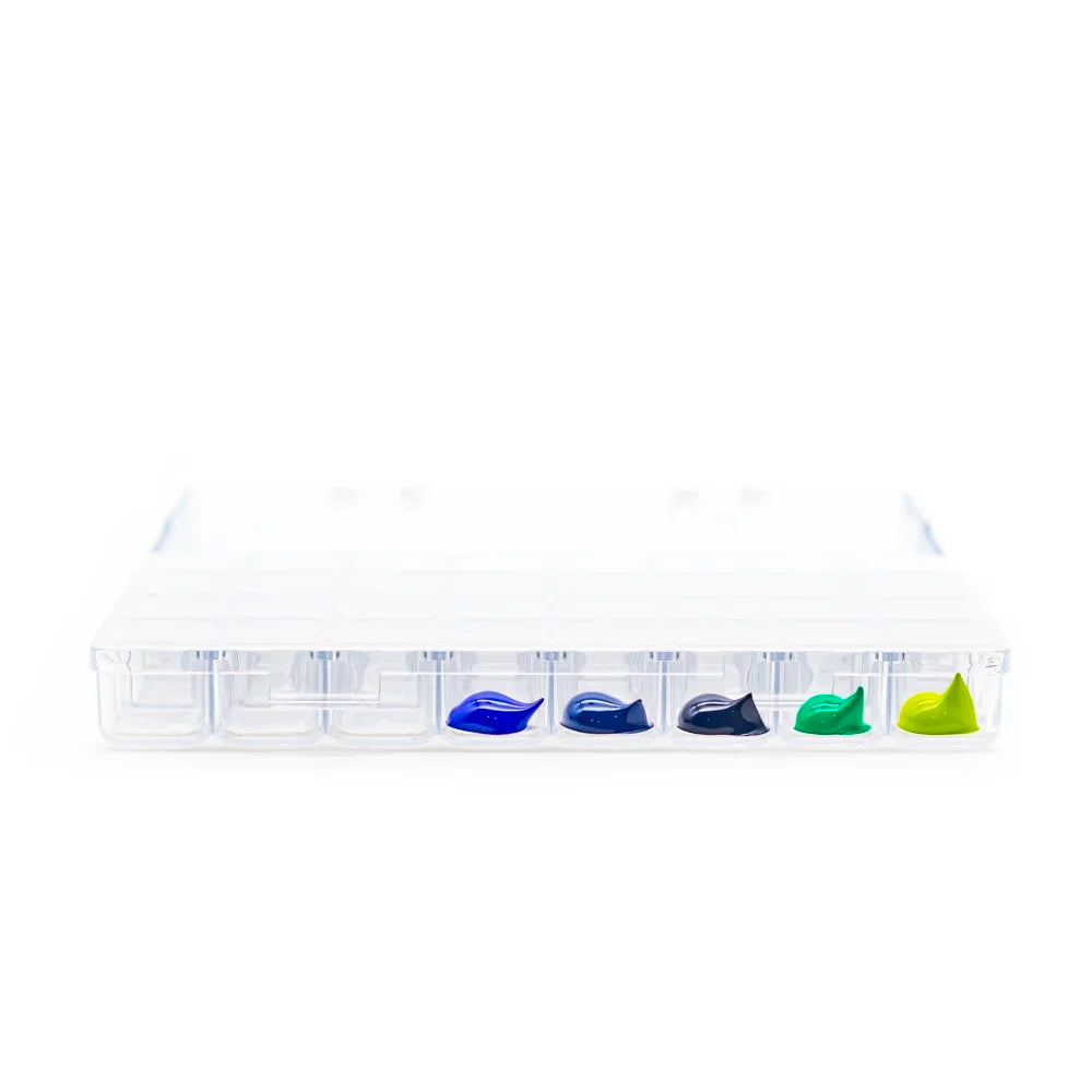 ArtSecret 32-Well Airtight Paint Storage Palette - Stay Wet System