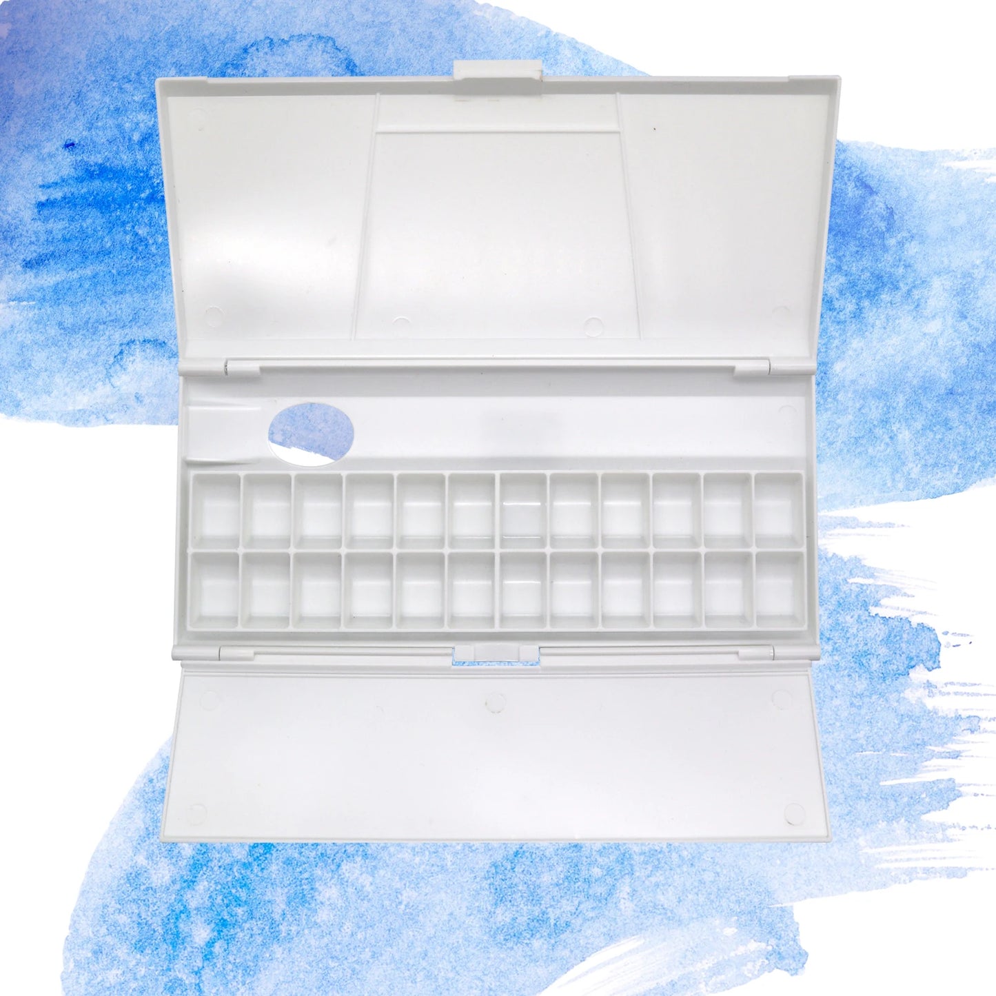 24-Grid Folding Watercolor Palette - Moisturizing Paint Tray