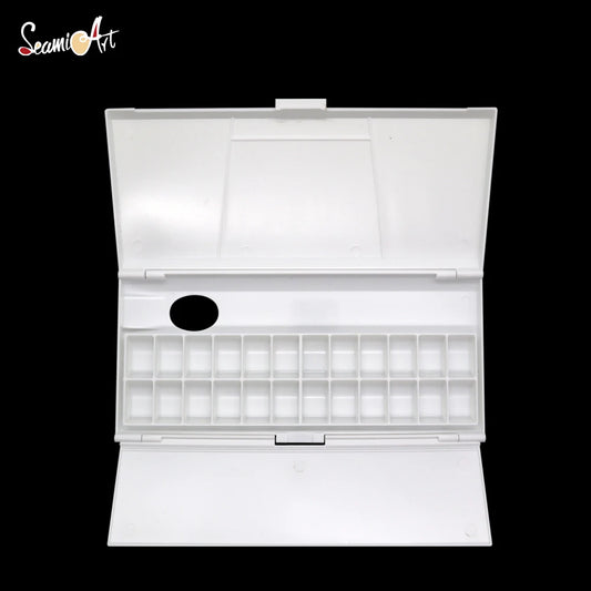 24-Grid Folding Watercolor Palette - Moisturizing Paint Tray