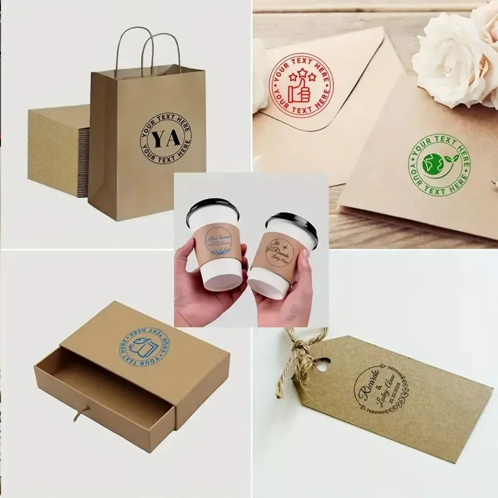 Custom Personalized Self-Inking Stamp - Name, Logo & Signature