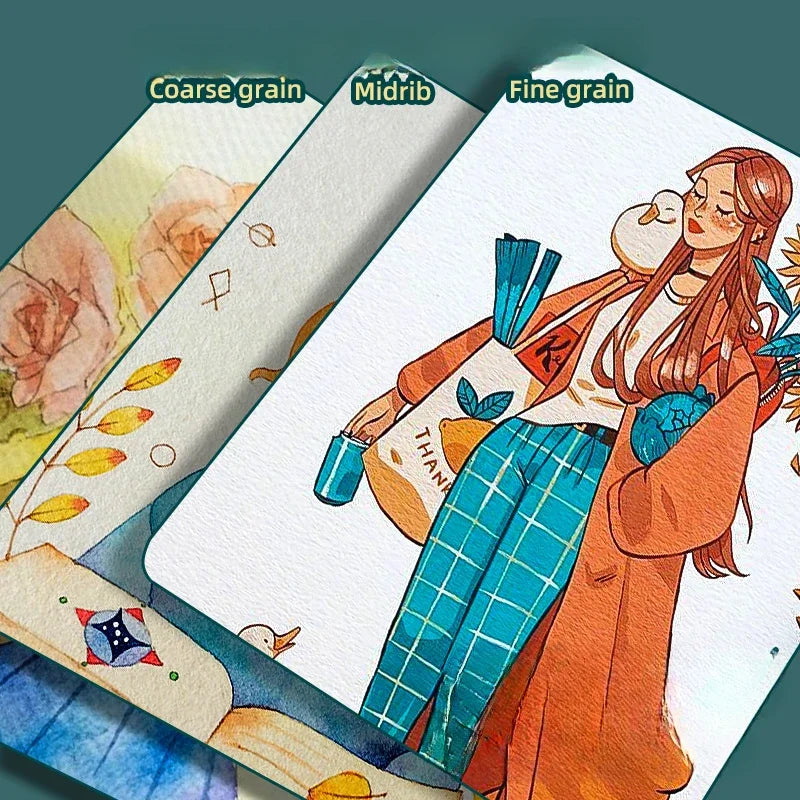 Cotton Watercolor Paper Postcard Set - 300g Travel Sketchbook