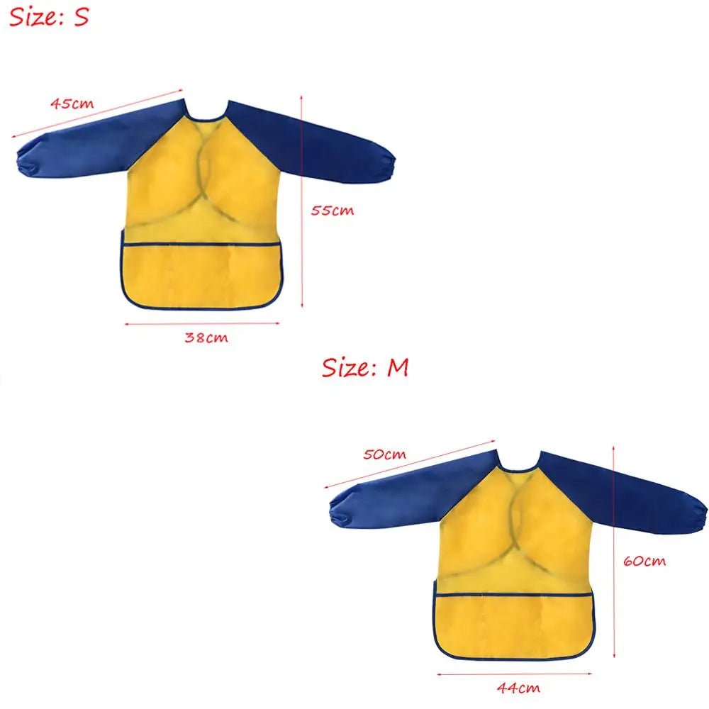 Kids Waterproof Long Sleeve Art Apron - Ages 3-8